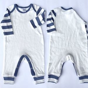 NWOT Tesa Babe Romper/Jumpsuit Blue Stripes Soft Cotton